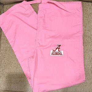 Pink University of Alabama Scrub Pants